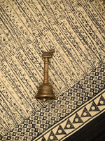 Black Printed Chanderi Silk Handloom Banarasi Suit - Sacred Weaves