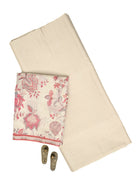 Cream Chanderi Silk Handloom Banarasi Suit - Sacred Weaves