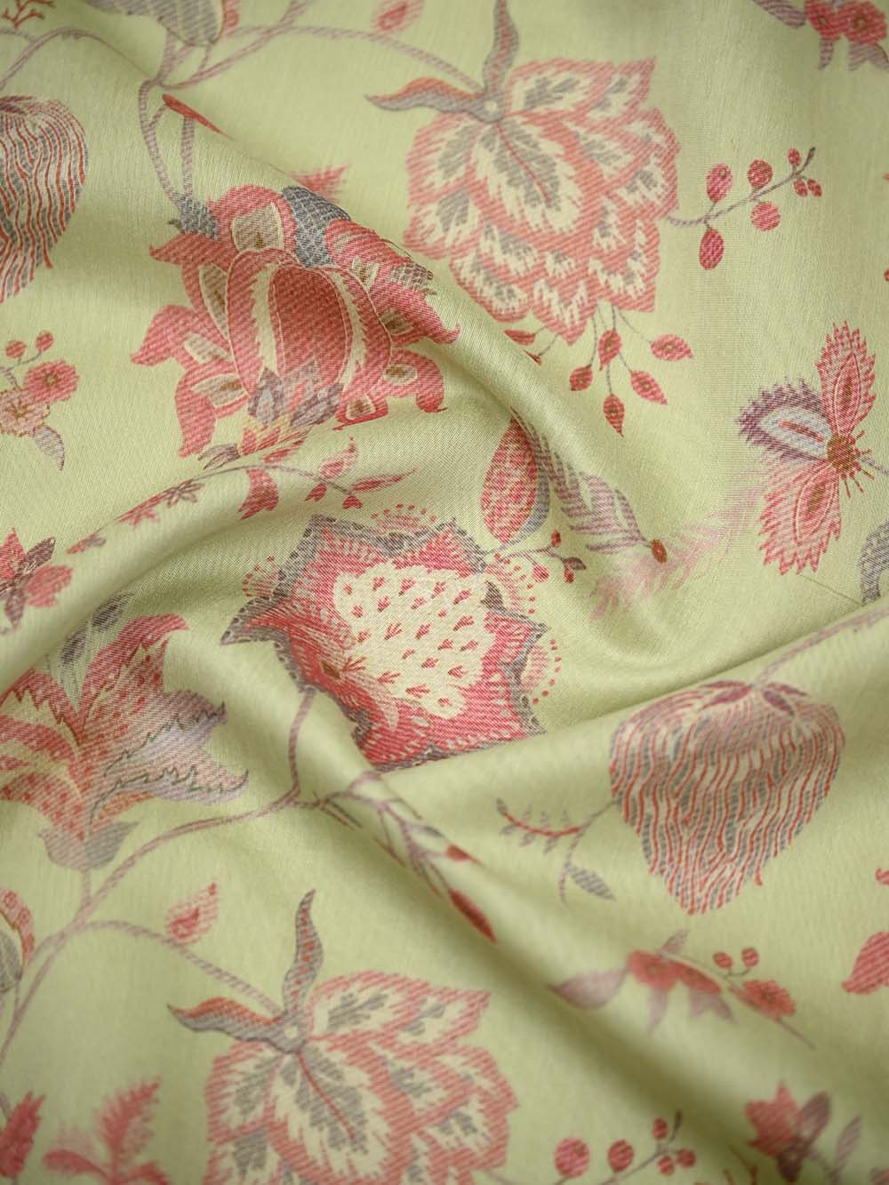 Pista Green Chanderi Silk Handloom Banarasi Suit