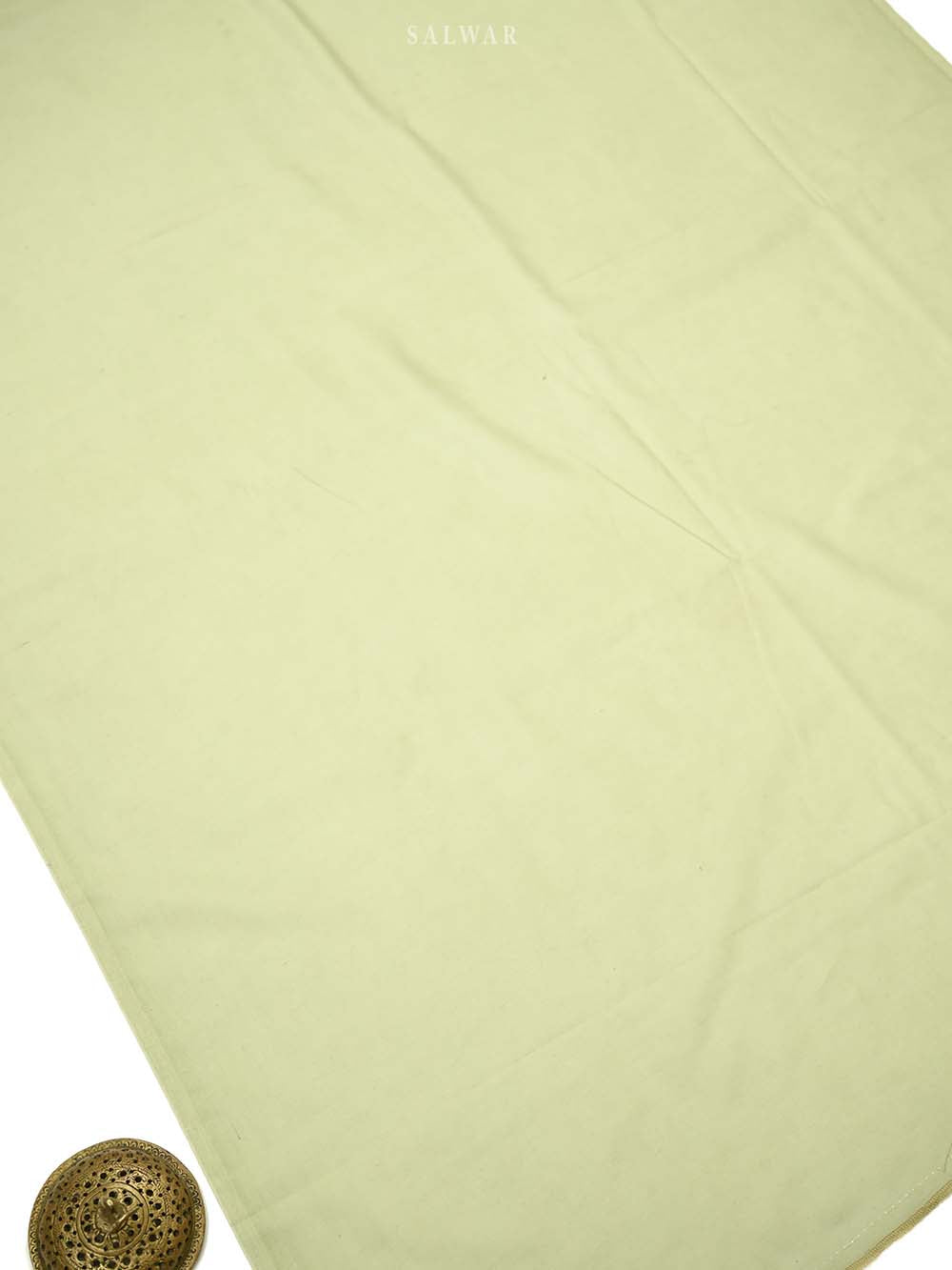Pista Green Chanderi Silk Handloom Banarasi Suit