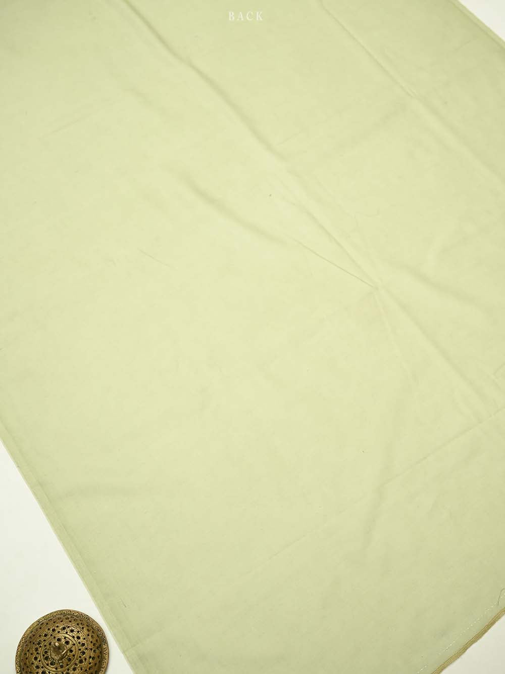 Pista Green Chanderi Silk Handloom Banarasi Suit