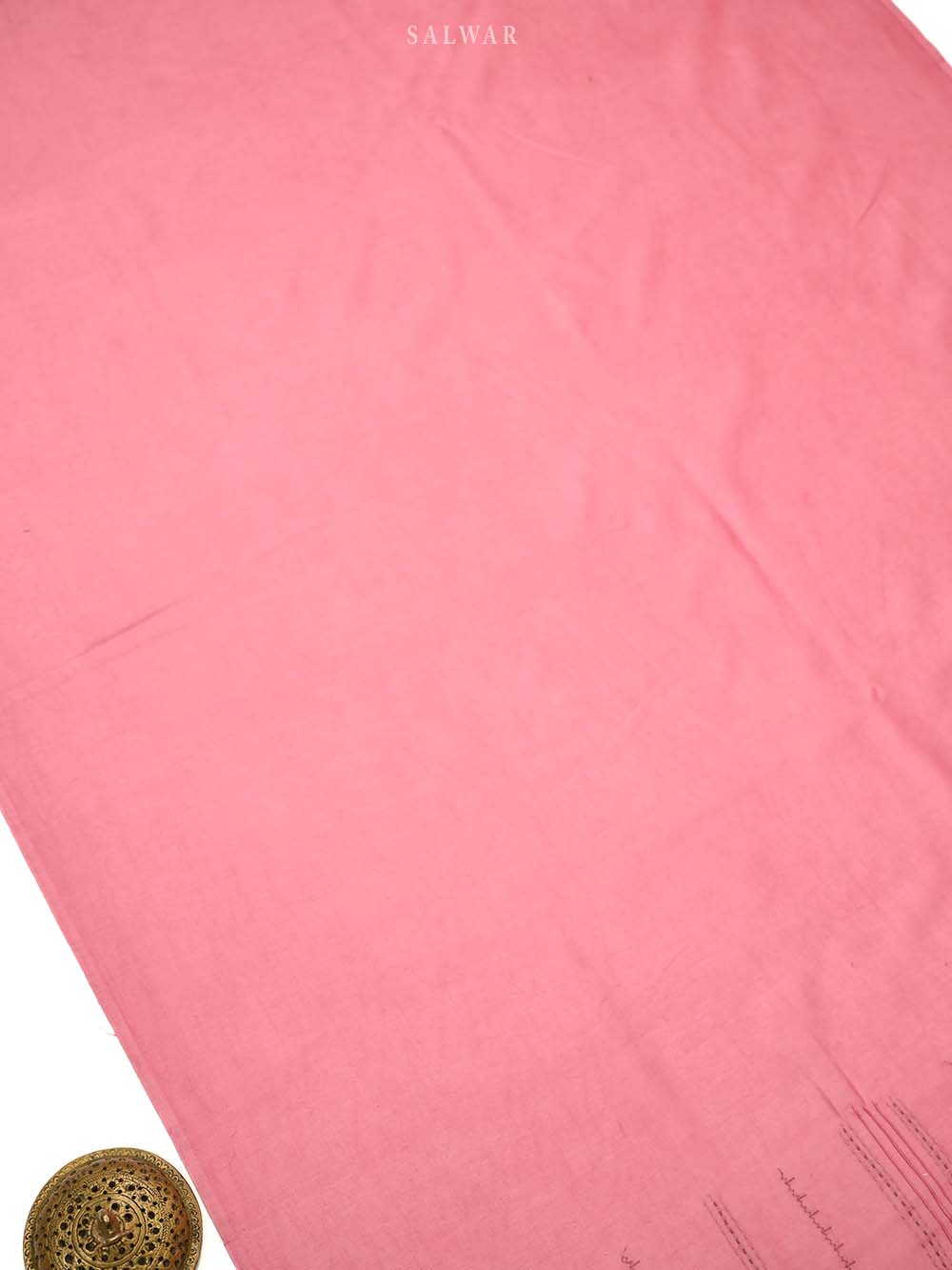 Pink Printed Chanderi Silk Handloom Banarasi Suit - Sacred Weaves