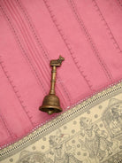 Pink Printed Chanderi Silk Handloom Banarasi Suit - Sacred Weaves