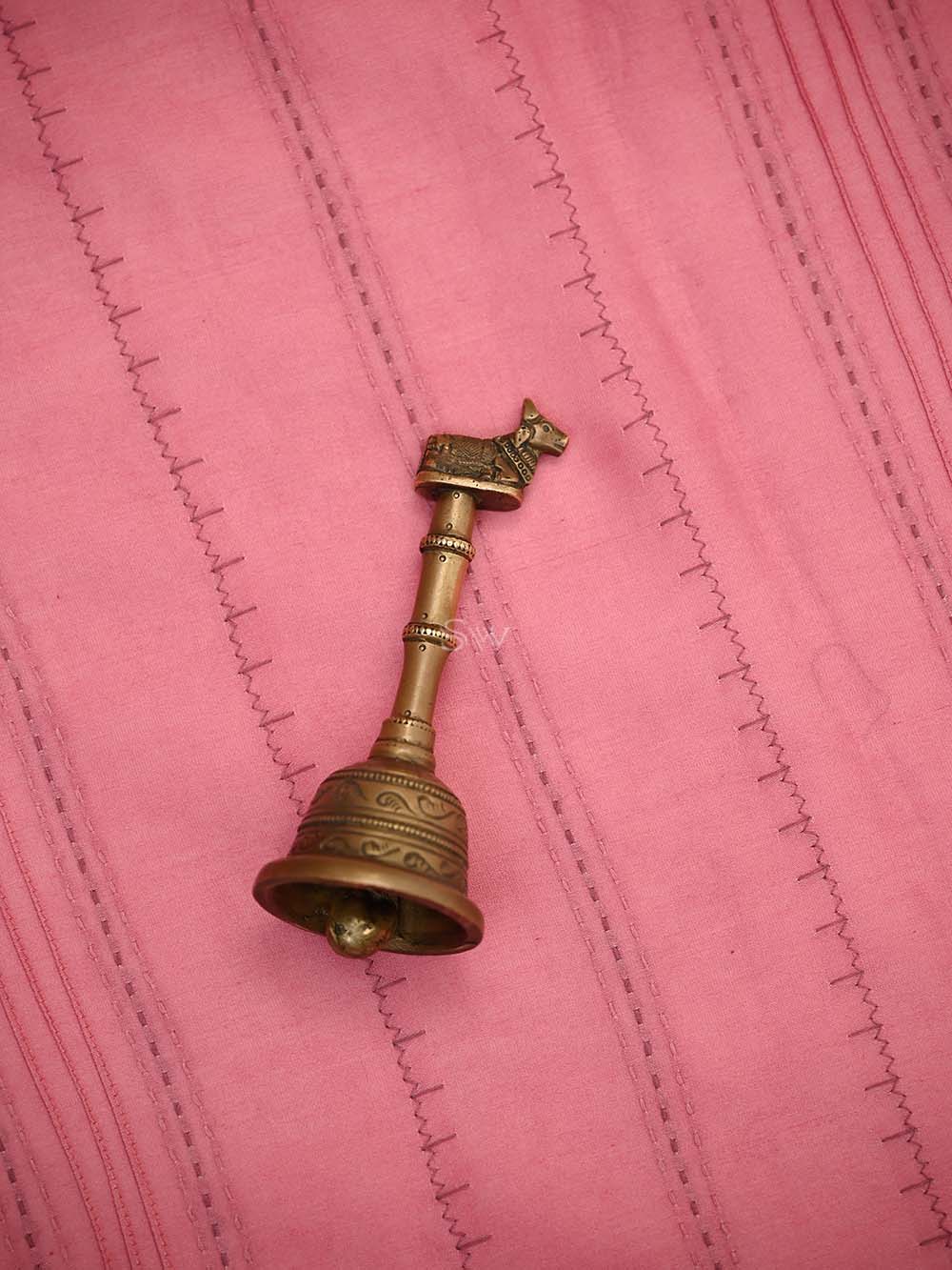 Pink Printed Chanderi Silk Handloom Banarasi Suit - Sacred Weaves