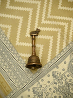 Beige Printed Chanderi Silk Handloom Banarasi Suit - Sacred Weaves