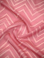 Pink Printed Chanderi Silk Handloom Banarasi Suit - Sacred Weaves