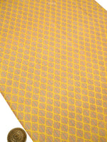 Yellow Printed Chanderi Silk Handloom Banarasi Suit - Sacred Weaves