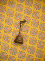 Yellow Printed Chanderi Silk Handloom Banarasi Suit - Sacred Weaves