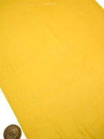Yellow Printed Chanderi Silk Handloom Banarasi Suit - Sacred Weaves