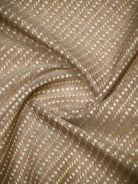 Light Brown Zari Cotton Saree - Sacred Weaves