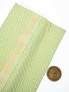 Sea Green Zari Cotton Saree - Sacred Weaves