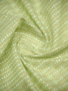 Sea Green Zari Cotton Saree - Sacred Weaves