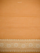 Pastel Orange Zari Cotton Saree - Sacred Weaves