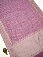 Lilac Zari Cotton Saree - Sacred Weaves