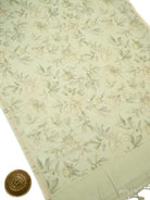 Mint Green Booti Cotton Silk Handloom Banarasi Suit - Sacred Weaves