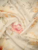 Cream Cotton Silk Handloom Banarasi Suit
