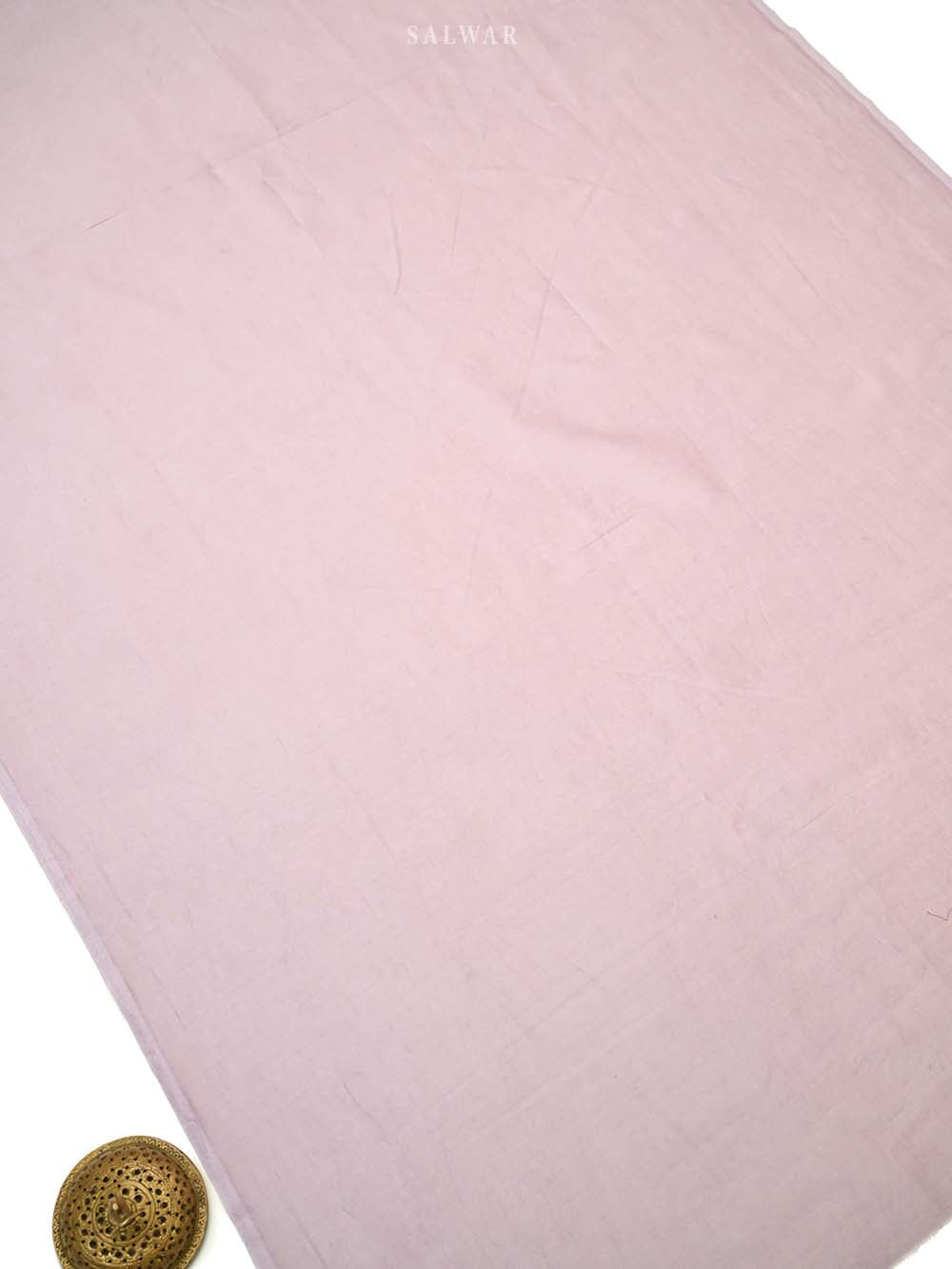 Pastel Purple Embroidered Organza Handloom Banarasi Suit