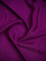 Purple Plain Crepe Silk Handloom Banarasi Saree - Sacred Weaves