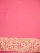 Pastel Pink Jaal Khaddi Georgette Handloom Banarasi Saree - Sacred Weaves
