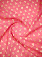 Pastel Pink Booti Khaddi Georgette Handloom Banarasi Saree - Sacred Weaves