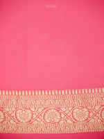 Pastel Pink Booti Khaddi Georgette Handloom Banarasi Saree - Sacred Weaves
