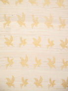 Off White Jaal Meenakari Moonga Tussar Silk Handloom Banarasi Saree - Sacred Weaves