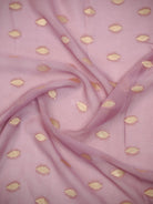 Mauve Booti Khaddi Georgette Handloom Banarasi Suit - Sacred Weaves