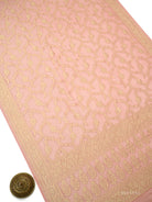 Peach Booti Khaddi Georgette Handloom Banarasi Suit - Sacred Weaves