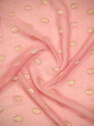 Peach Booti Khaddi Georgette Handloom Banarasi Suit - Sacred Weaves