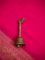 Magenta Plain Crepe Silk Handloom Banarasi Saree - Sacred Weaves