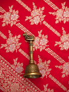 Red Jaal Katan Silk Handloom Banarasi Dupatta - Sacred Weaves
