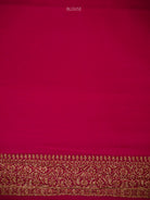 Purple Mantra Khaddi Georgette Handloom Banarasi Saree - Sacred Weaves
