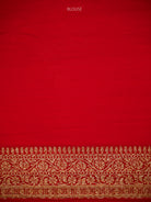 Black Mantra Khaddi Georgette Handloom Banarasi Saree - Sacred Weaves