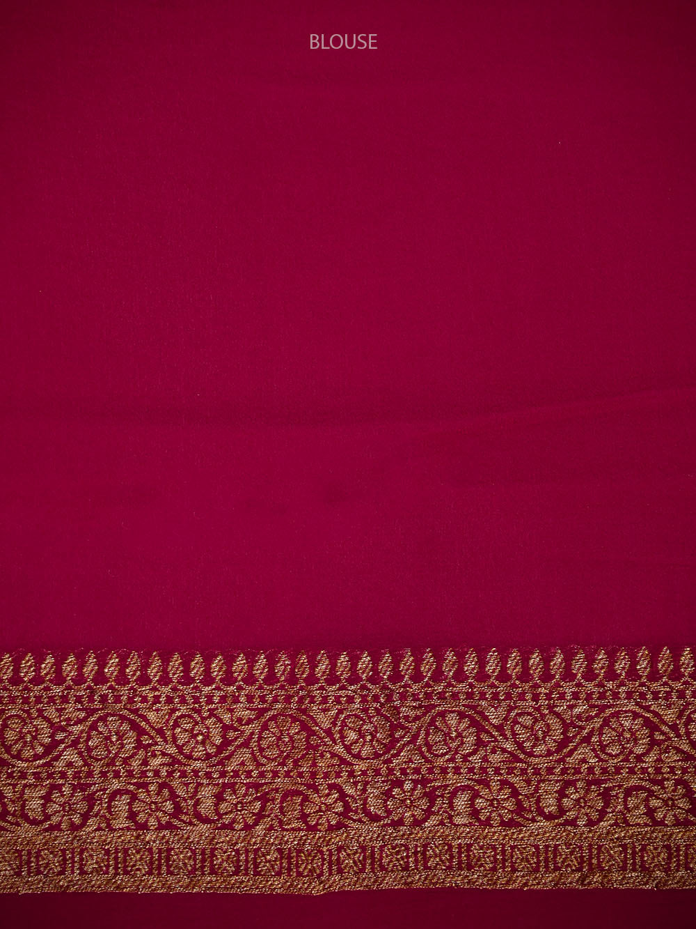 Yellow Mantra Khaddi Georgette Handloom Banarasi Saree - Sacred Weaves