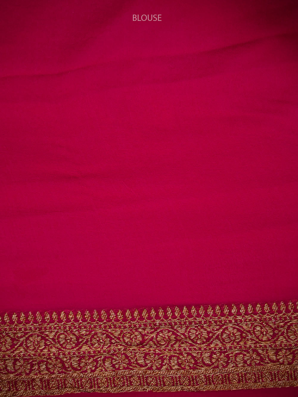 Royal Blue Mantra Khaddi Georgette Handloom Banarasi Saree - Sacred Weaves