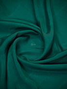 Teal Green Plain Crepe Silk Handloom Banarasi Saree - Sacred Weaves