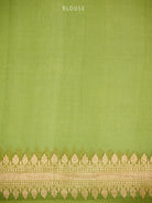 Off White Booti Organza Silk Handloom Banarasi Saree - Sacred Weaves