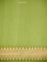 Off White Booti Organza Silk Handloom Banarasi Saree - Sacred Weaves