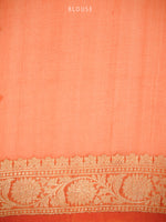 Off White Booti Organza Silk Handloom Banarasi Saree - Sacred Weaves