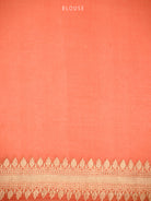 Off White Booti Organza Silk Handloom Banarasi Saree - Sacred Weaves