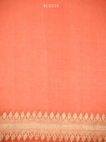Off White Booti Organza Silk Handloom Banarasi Saree - Sacred Weaves