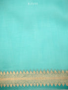 Off White Booti Organza Silk Handloom Banarasi Saree - Sacred Weaves