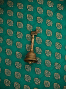 Teal Green Booti Crepe Silk Handloom Banarasi Suit - Sacred Weaves