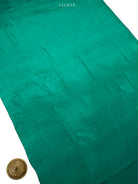 Teal Green Booti Crepe Silk Handloom Banarasi Suit - Sacred Weaves