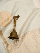 Cream Boota Satin Silk Handloom Banarasi Saree - Sacred Weaves