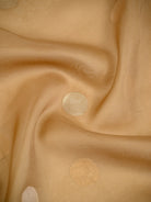 Dark Beige Boota Organza Handloom Banarasi Saree - Sacred Weaves