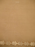 Dark Beige Boota Organza Handloom Banarasi Saree - Sacred Weaves
