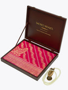 Pink Rangkat Katan Silk Handloom Banarasi Dupatta - Sacred Weaves