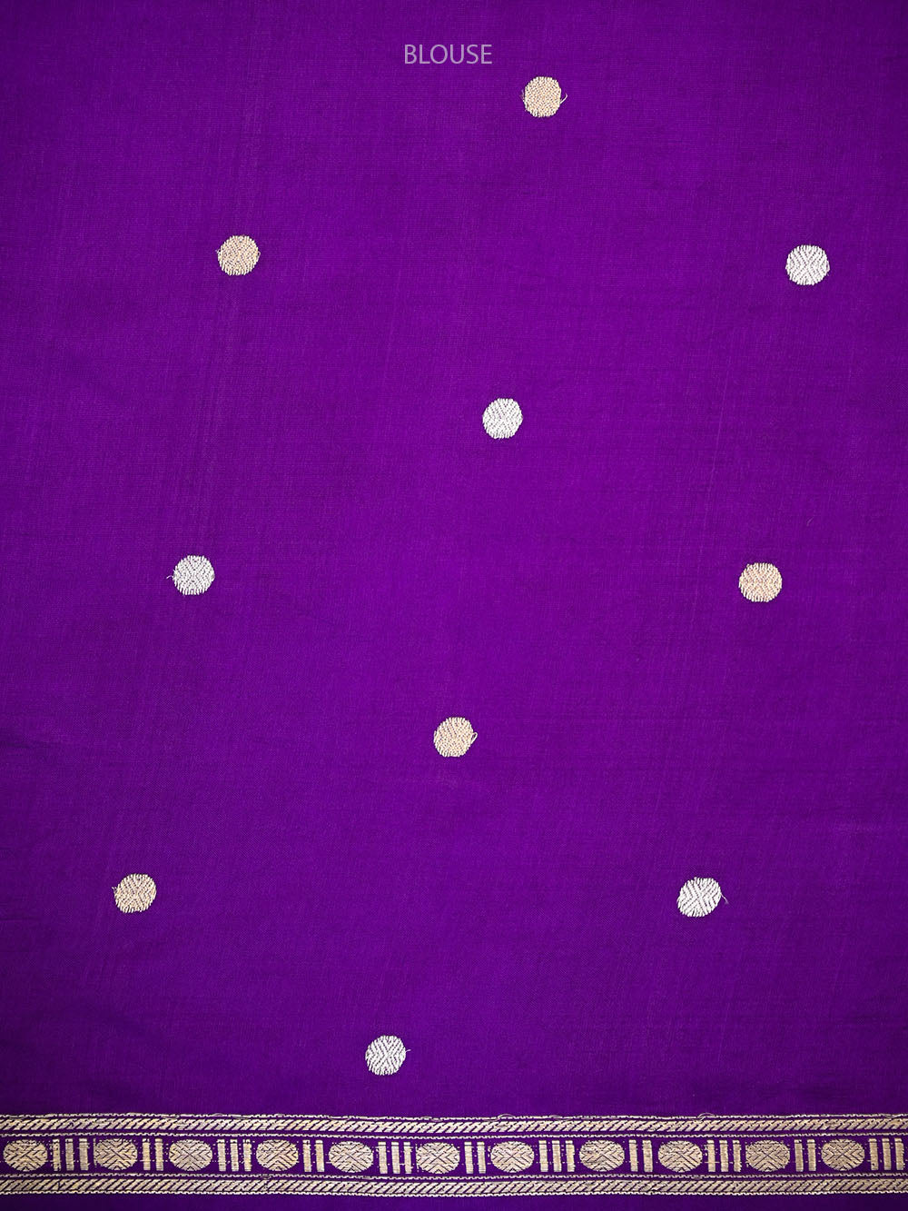 Purple Boota Pure Silk Handloom Banarasi Saree - Sacred Weaves