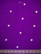 Purple Boota Pure Silk Handloom Banarasi Saree - Sacred Weaves